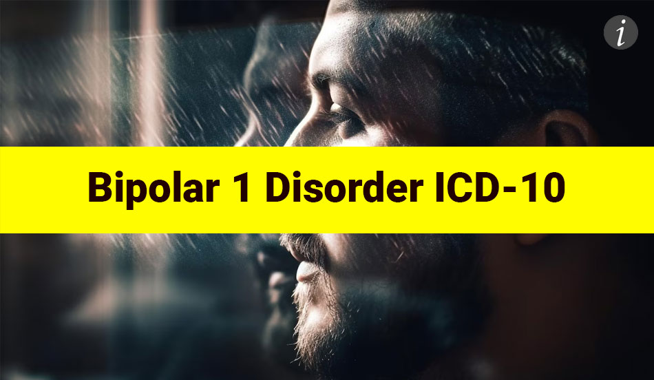 Image showing man with having bipolar 1 disorder ICD-10